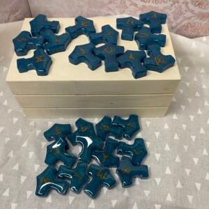 Thor's Hammer Runes - Teal