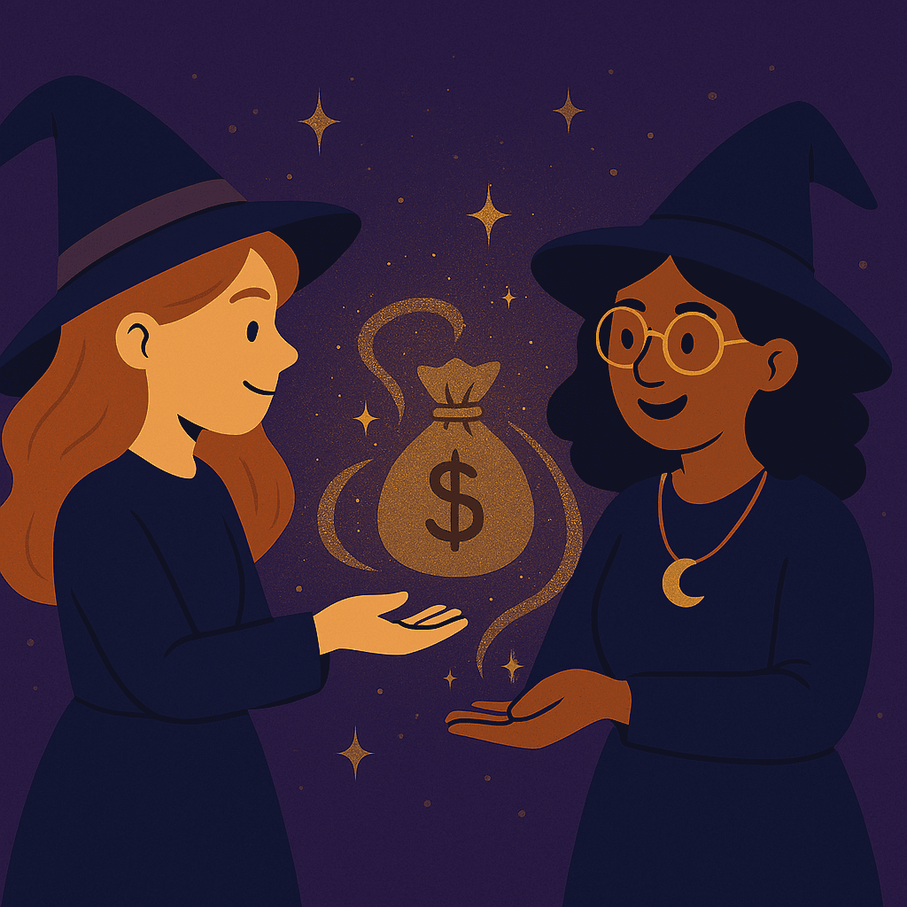 main blog image, one witch directly pays another.