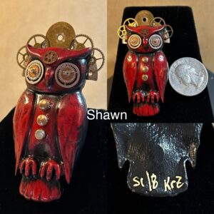 Handmade Clockwork Owl Brooches/Pins