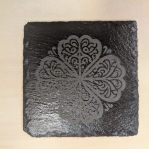 Laser Etched Slate Coaster Set - Celtic